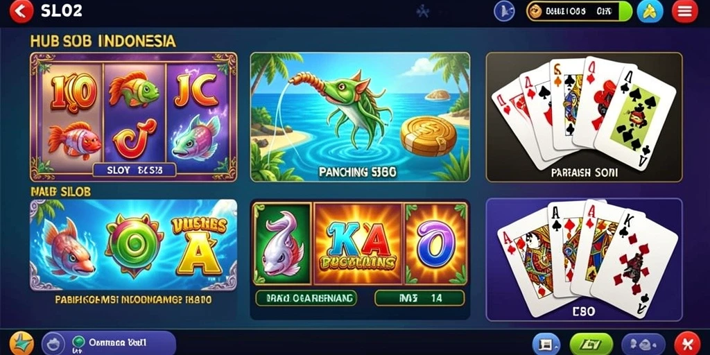Screenshot menunjukkan tampilan antarmuka permainan yang menarik.