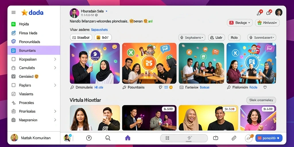 Tampilan antarmuka utama yang ramah pengguna.