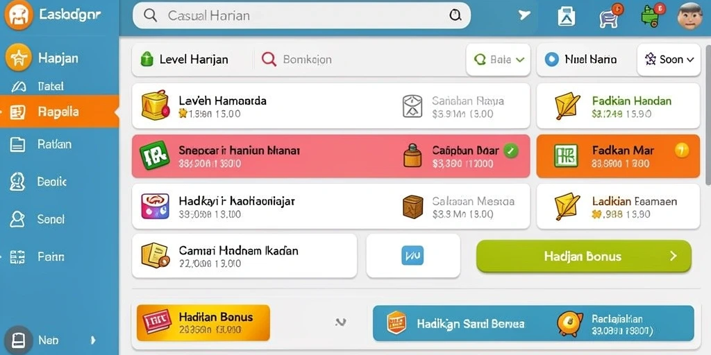 Menampilkan pemandangan menakjubkan dalam permainan.