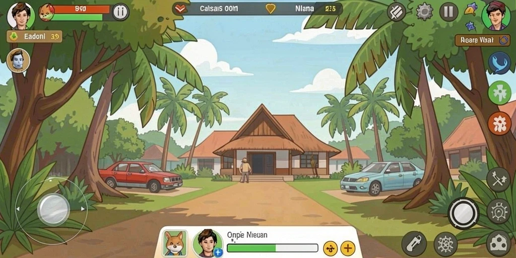 Screenshot menunjukkan grafis yang menakjubkan dari karakter utama.